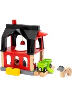 Игрален комплект Brio World - Кошара за животни