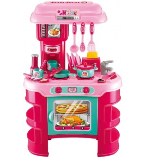 Игрален комплект Buba Kitchen Cook - Детска кухня, розова