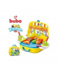 Игрален комплект Buba Kitchen Cook - Детска кухня, жълта, малка