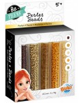 Игрален комплект Buki Be Teens - Тубички с мъниста, златисти