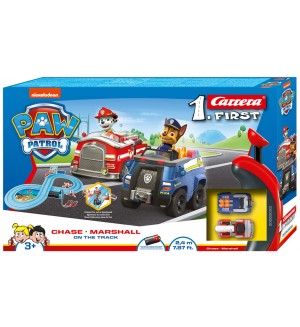 Игрален комплект Carrera 1st - Paw Patrol, Chase&Marshall On the Track, 1:50