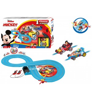 Игрален комплект Carrera - Писта Mickey, Забавно състезание