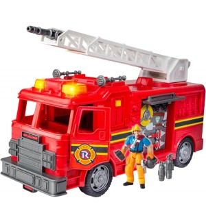 Игрален комплект Chap mei City Mission - Пожарна, със звуци и светлини