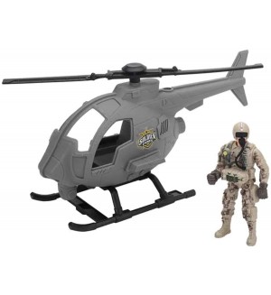 Игрален комплект Chap mei Soldier Force - Хеликоптер и войник Игрален комплект Chap mei Soldier Force - Хеликоптер и войник