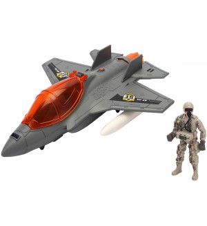 Игрален комплект Chap mei Soldier Force - Команден самолет Сокол, със звуци и светлини Игрален комплект Chap mei Soldier Force - Команден самолет Сокол, със звуци и светлини