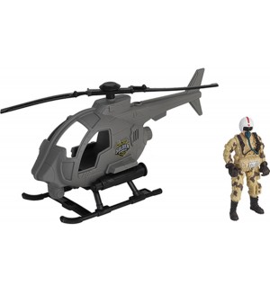 Игрален комплект Chap mei Soldier Force - Патрулен хеликоптер Игрален комплект Chap mei Soldier Force - Патрулен хеликоптер