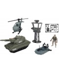 Игрален комплект Chap mei Soldier Force - Военен лагер, със звуци и светлини
