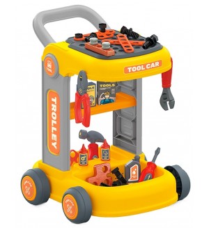 Игрален комплект Chipolino - Количка с инструменти, 46 части