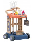 Игрален комплект Chipolino - Количка за почистване с аксесоари