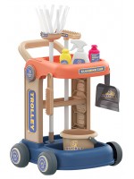 Игрален комплект Chipolino - Количка за почистване с аксесоари