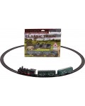 Игрален комплект Classic Train - Парен локомотив с релси, 13 части