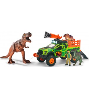 Игрален комплект Dickie Toys - Джип за лов на динозаври