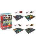 Игрален комплект Dickie Toys - Килимче с кола Micro World Playmat, асортимент