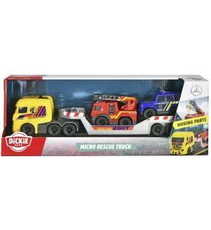 Игрален комплект Dickie Toys - Микро спасителен камион