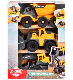 Игрален комплект Dickie Toys - Строителен комплект Volvo, 1:36