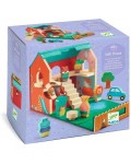 Игрален комплект Djeco - Дървена къщичка Softi House