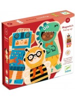 Игрален комплект Djeco- Дървени магнити, Fancy-up