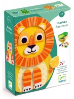 Игрален комплект Djeco- Дървени магнити, Zanimals
