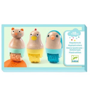 Игрален комплект Djeco - Движещи се печати за пластилин