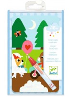 Игрален комплект Djeco - Оцвети картини с вода, В парка