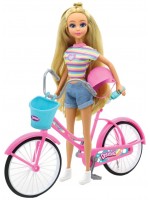 Игрален комплект Dreameez - Кукла с колело и каска Игрален комплект Dreameez - Кукла с колело и каска