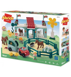 Игрален комплект Ecoiffier Abrick - Конна база