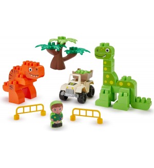 Игрален комплект Ecoiffier Abrick - Парк за динозаври