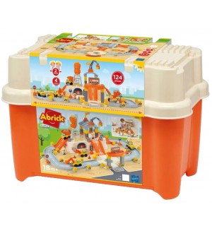 Игрален комплект Ecoiffier Abrick - Пътна строителна площадка