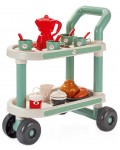 Игрален комплект Ecoiffier - Количка за сервиране на закуска, 22 части