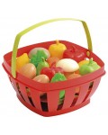 Игрален комплект Ecoiffier - Кошница с плодове и зеленчуци, 15 части 