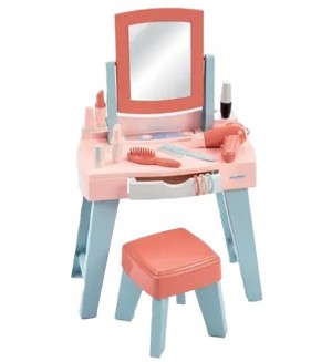 Игрален комплект Ecoiffier - Моята първа тоалетка Mademoiselle, 11 части