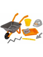 Игрален комплект Ecoiffier - Строителна количка, със 7 аксесоара