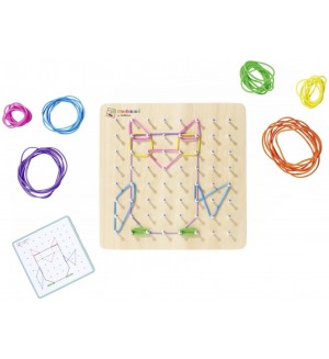 Игрален комплект Eichhorn - Монтесори геометрична дъска Игрален комплект Eichhorn - Монтесори геометрична дъска