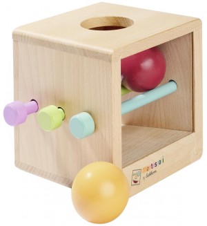 Игрален комплект Eichhorn - Монтесори кутия за игра с топки, 6 части Игрален комплект Eichhorn - Монтесори кутия за игра с топки, 6 части