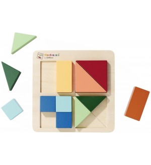 Игрален комплект Eichhorn - Монтесори пъзел с форми, 12 части Игрален комплект Eichhorn - Монтесори пъзел с форми, 12 части