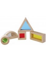 Игрален комплект Eichhorn - Монтесори прозрачни тухлички, 5 части Игрален комплект Eichhorn - Монтесори прозрачни тухлички, 5 части