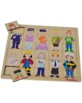 Игрален комплект Eichhorn - Пъзел с професии, 30 части