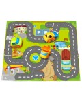 Игрален комплект Felyx Toys - Kiddy Go, килим с 3 мини колички