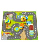 Игрален комплект Felyx Toys - Kiddy Go, килим с 3 мини колички