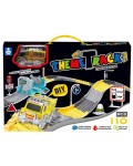 Игрален комплект Felyx Toys - Писта със светещо камионче, 110 части