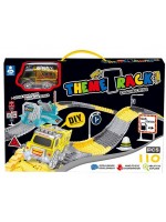 Игрален комплект Felyx Toys - Писта със светещо камионче, 110 части