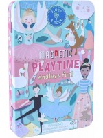 Игрален комплект Floss and Rock - Метална кутия с магнити, балерина