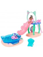 Игрален комплект Gabby's Dollhouse - Парти край басейна, 10 части