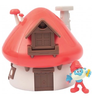 Игрален комплект Giochi Preziosi - Къщичка на татко Смърф