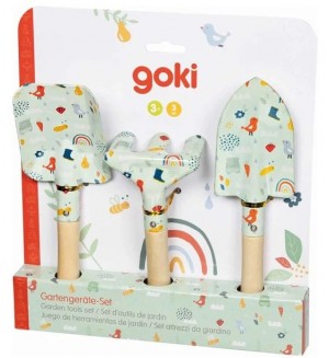 Игрален комплект Goki - Градински инструменти, пролет