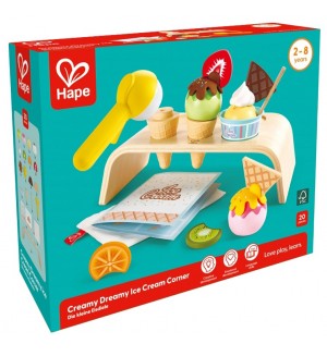 Игрален комплект HaPe International - Кът за сладолед, 20 части