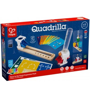 Игрален комплект Hape International Quadrilla - Надпревара до финала, разширение, 16 части
