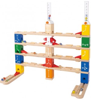 Игрален комплект HaPe International Quadrilla - Писта с топчета, Basic Coding, 90 части Игрален комплект HaPe International Quadrilla - Писта с топчета, Basic Coding, 90 части