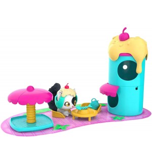 Игрален комплект Happy Line - QT Kitties, котенце в сладоледена къща 