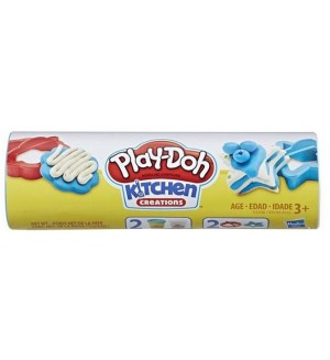 Игрален комплект Hasbro Play-Doh - Пластилин и аксесоари, син и бял